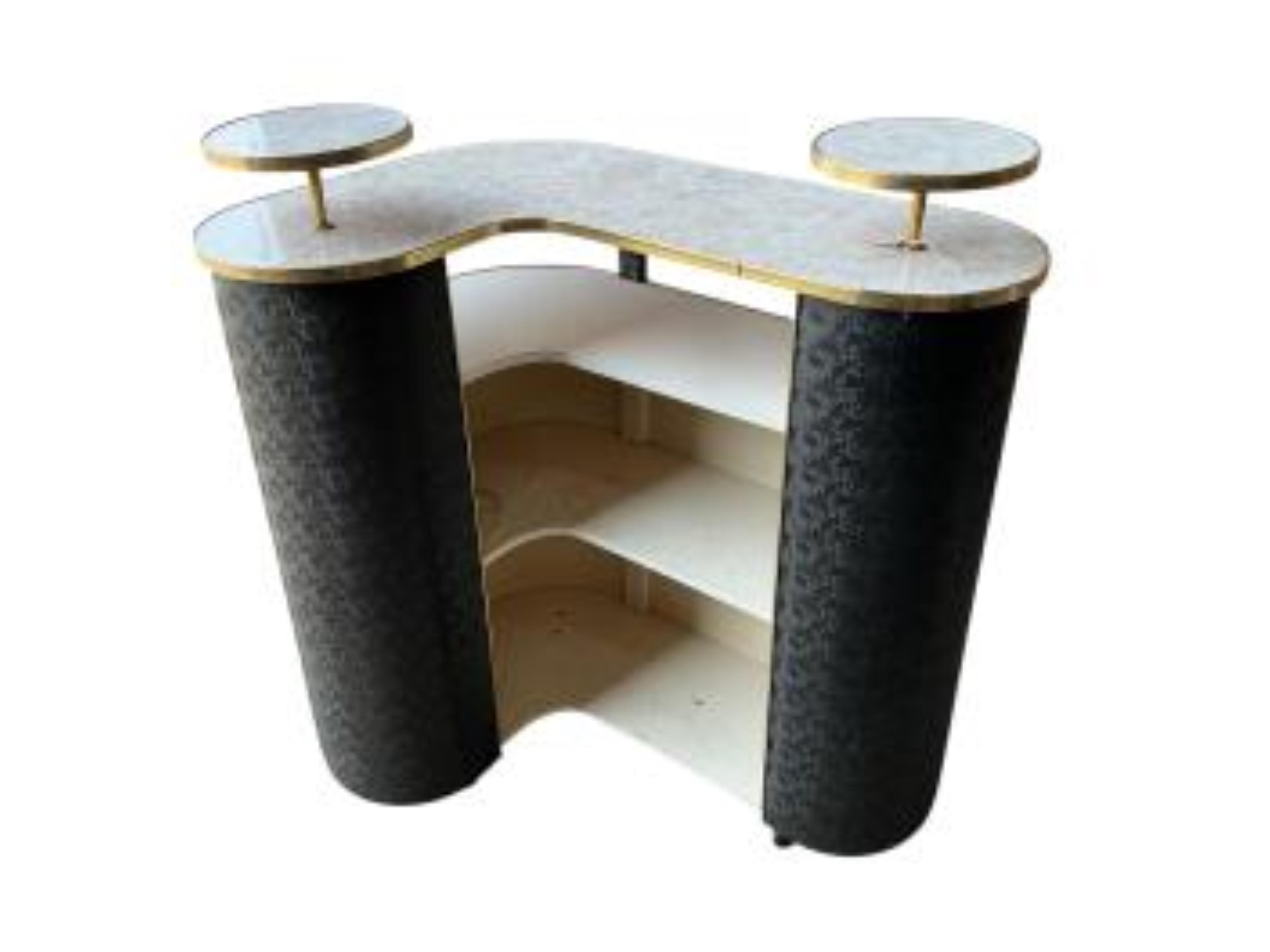 A mid century bar unit, width 88cm, depth 88cm, height 102cm